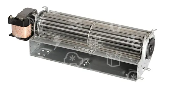 ventilátor tangenciální, turbína 240x60mm, 28W, levý motor